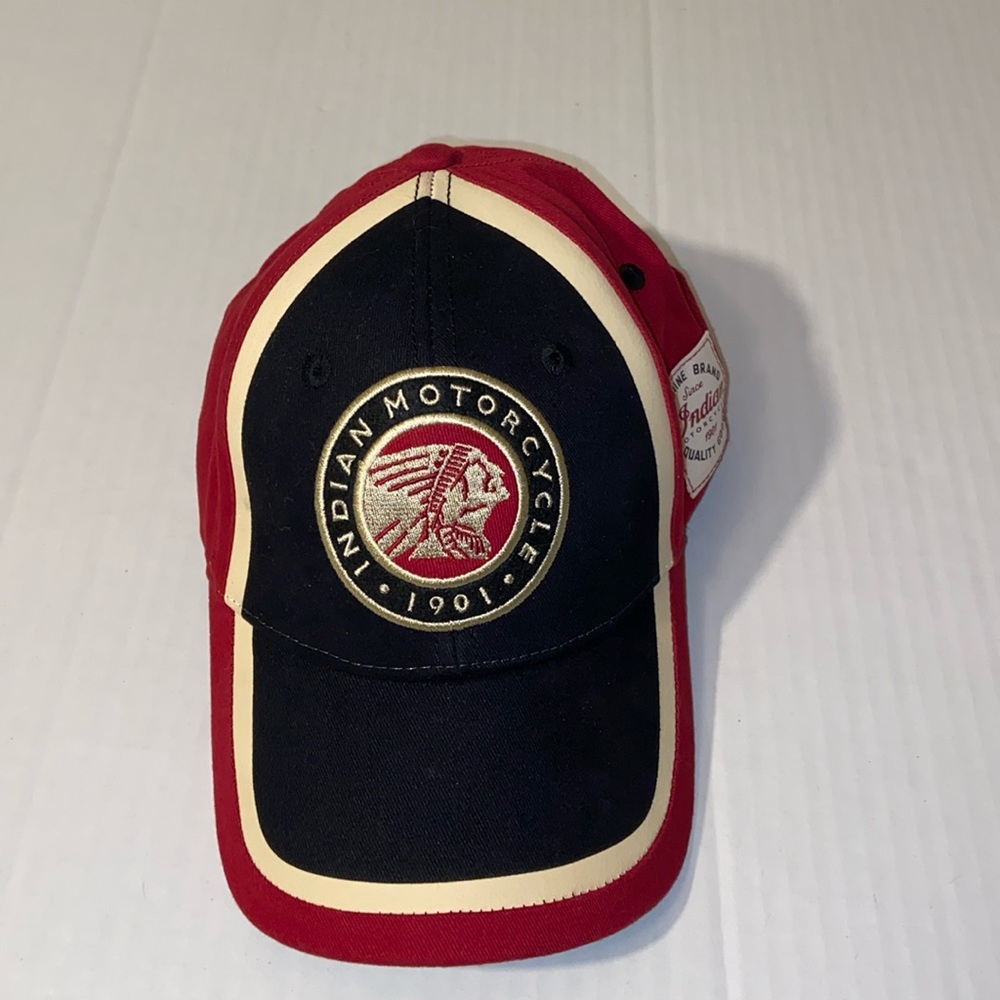 Indian Motorcycle Adjustable Size Strap Back Hat Cap
